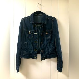 AEO Medium Dark Denim Jean Jacket